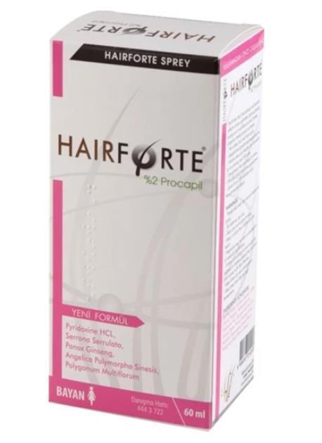 Hairforte Saç Spreyi· Bayan 60 ml