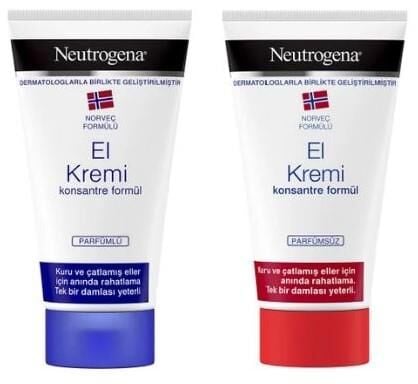 Neutrogena El Kremi 75 ml - İkincisi Hediye (Parfümlü ve Parfümsüz)