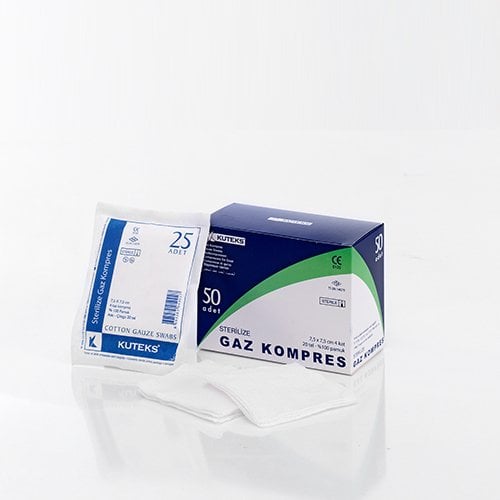 Kuteks Gaz Kompres 7,5 X 7,5 cm 50 Adet