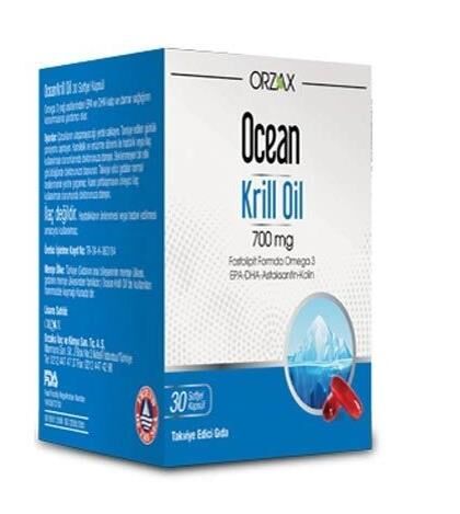 Orzax Ocean Krill Oil 30 Kapsül