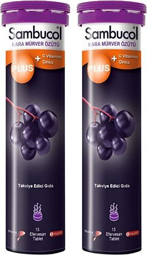 Sambucol Plus Efervesan 15 Tablet 2 Adet