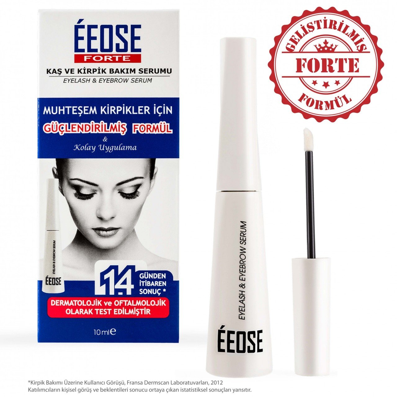 EEOSE FORTE KAŞ VE KiRPiK BAKIM SERUMU KOLAY UYGULAMA 10 ML