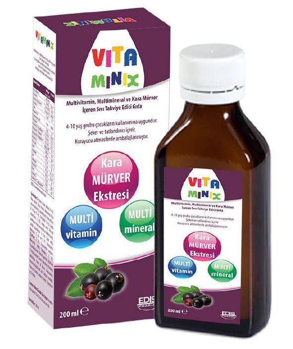 Vitaminix Kara Mürver Şurubu 150 ml